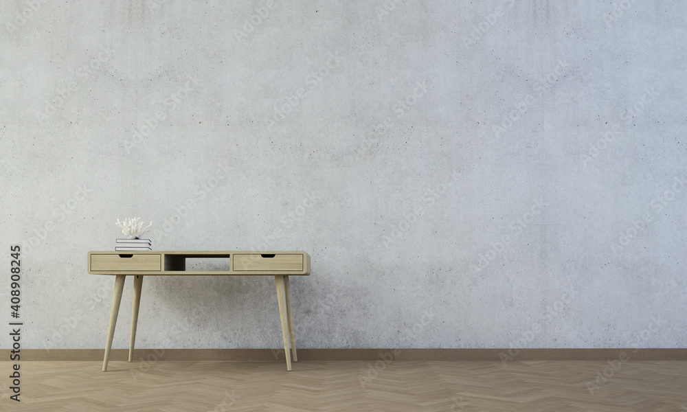 The mock up room interior design of modern loft living room and empty concrete wall pattern background, 3d rendering The mock up room interior design of modern loft living room and empty concrete wall pattern background, 3d rendering