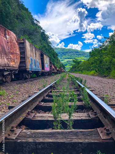 railway in the mountains