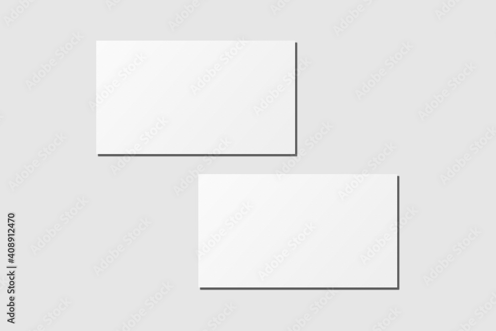 Realistic blank business card illustration for mockup Realistic blank business card illustration for mockup