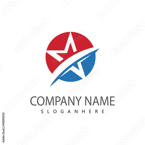Free Download Star logo template vector icon illustration design - GFXLoad