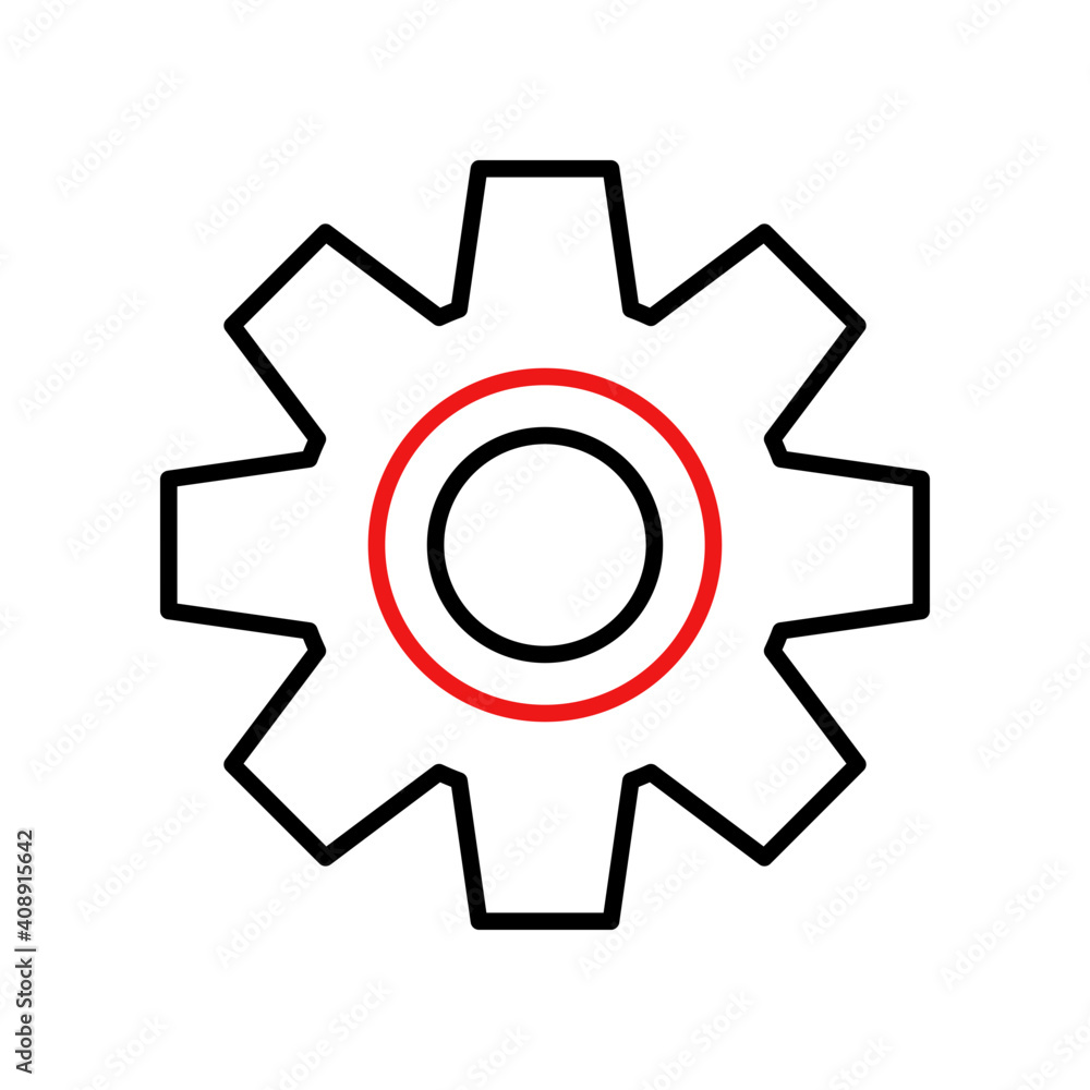 Gear icon vector Gear icon vector