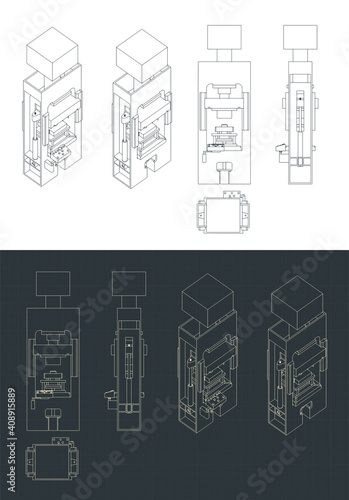 Hydraulic press blueprints