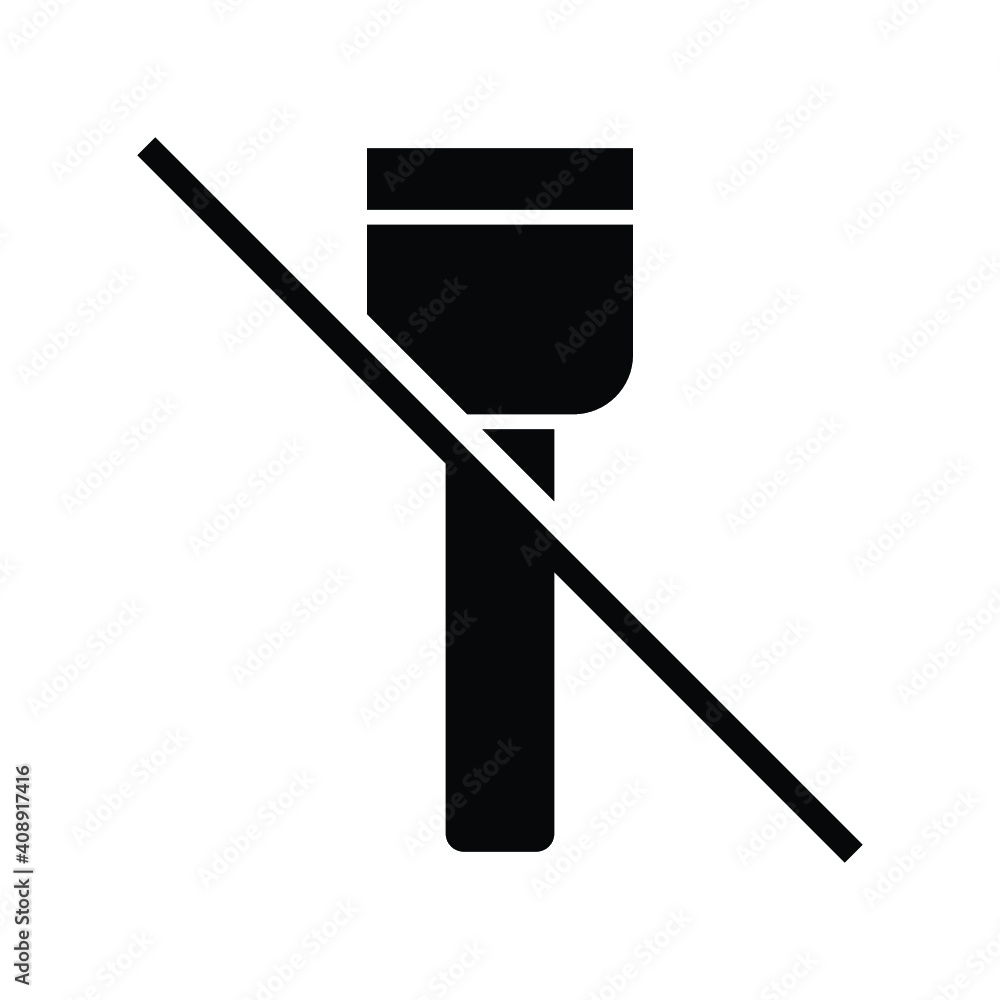 no flashlight icon vector no flashlight icon vector