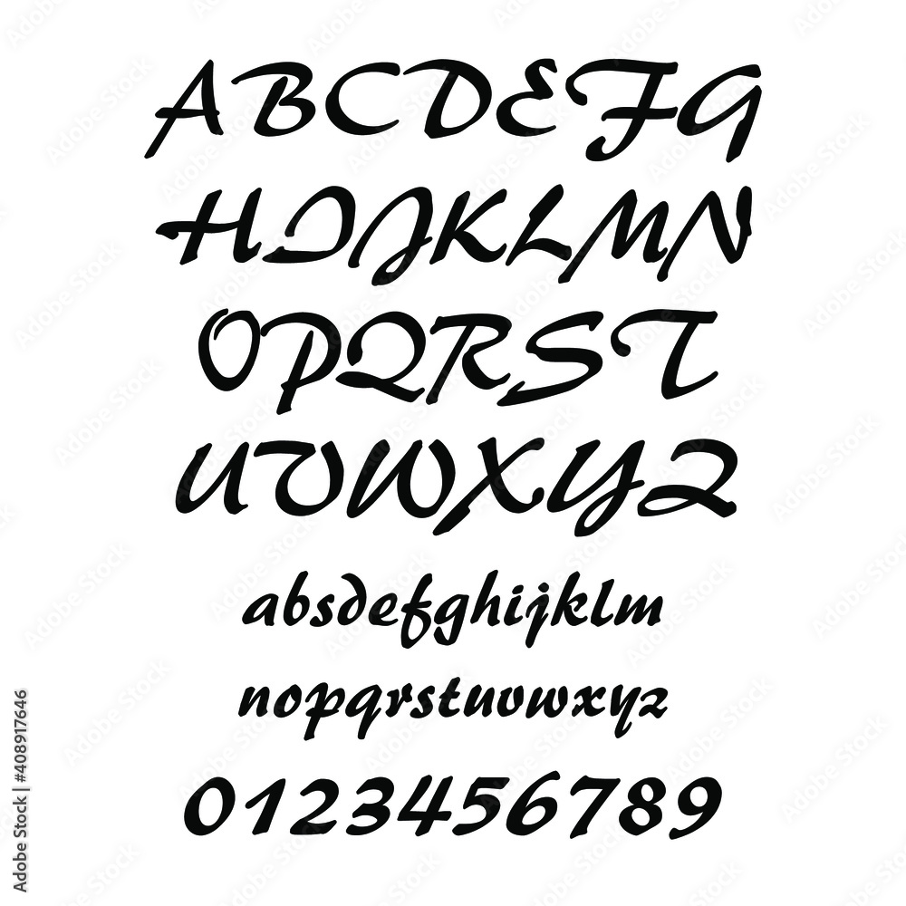Font and alphabet design elements. Eps10 vector illustration