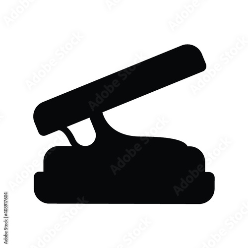 stapler icon, office stationery vector