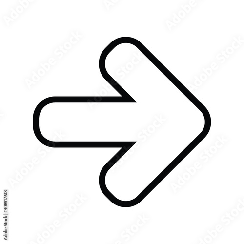 right arrow icon vector