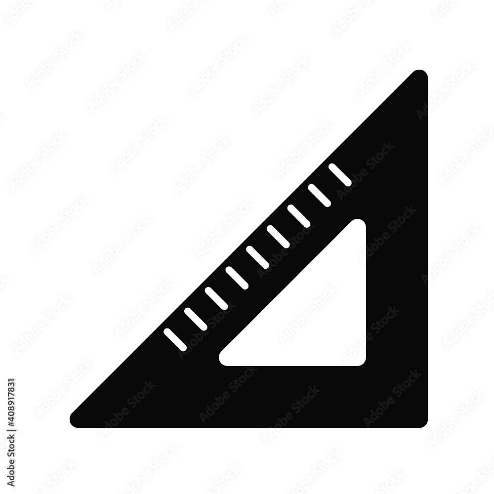 corner ruler icon, office stationery vector corner ruler icon, office stationery vector