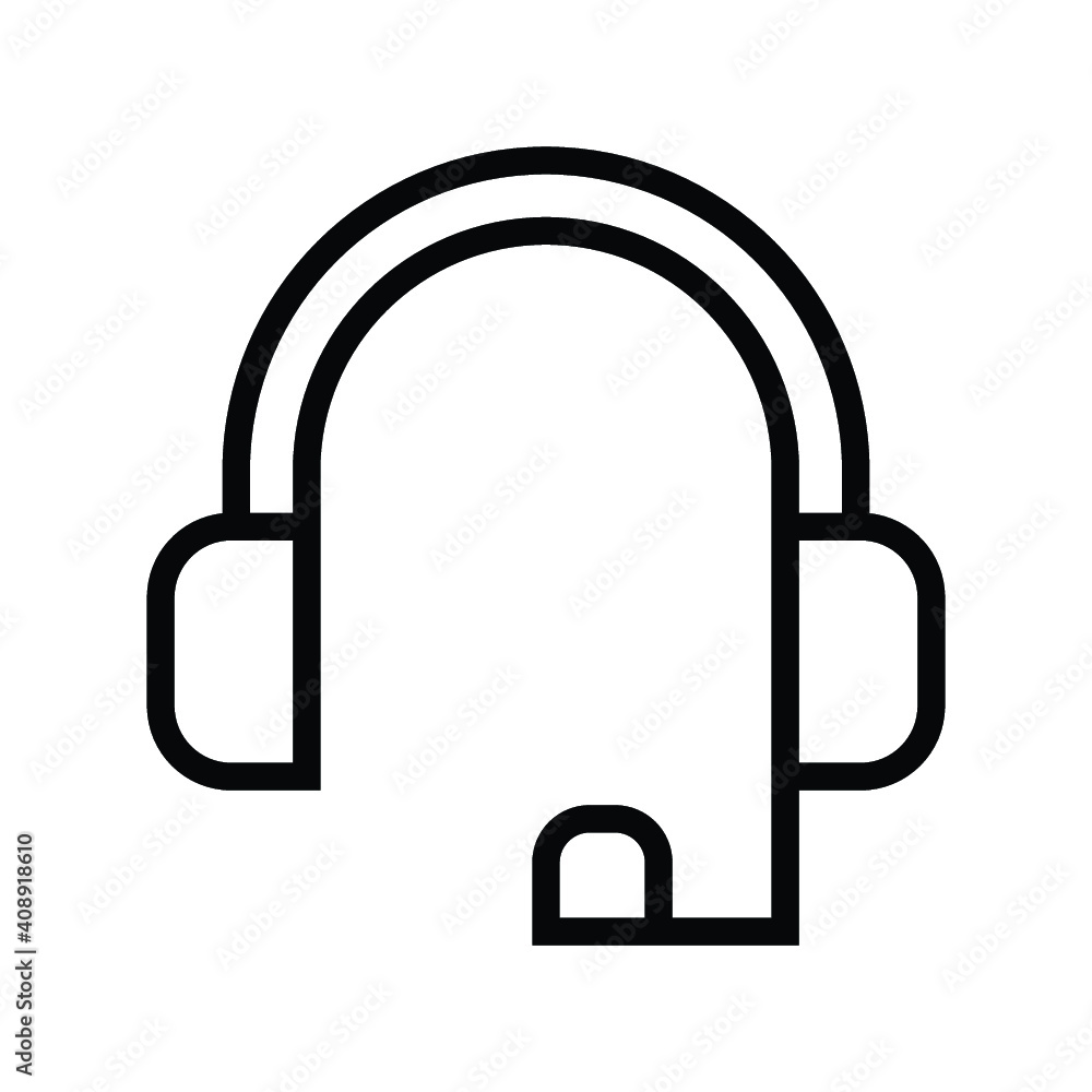 headphone icon, customers service vector headphone icon, customers service vector