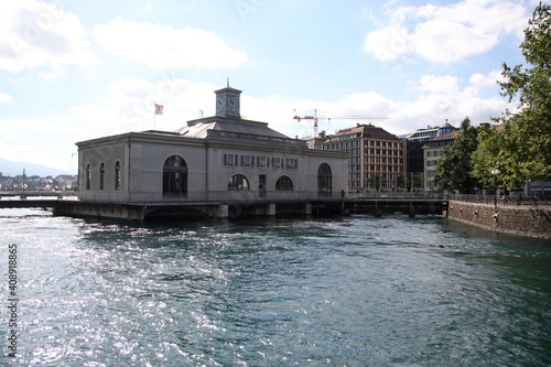 Photography switzerlabridge, river, city, water, architecture, sky, building, panorama, euro