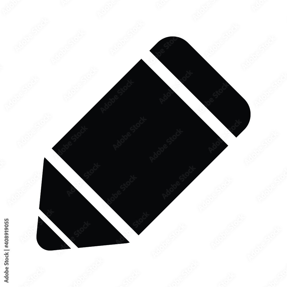 pencil icon, edit vector