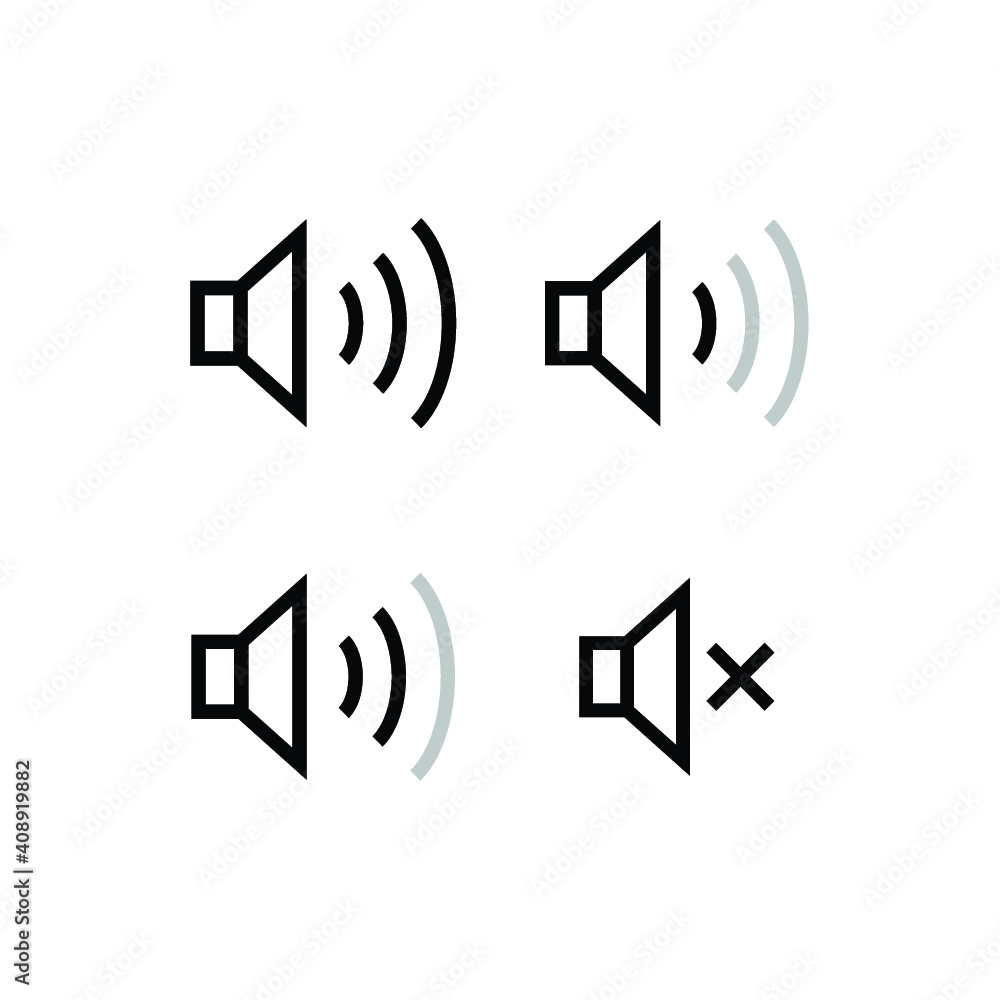volume control icon vector volume control icon vector