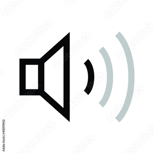 lower voice icon, volume control vector