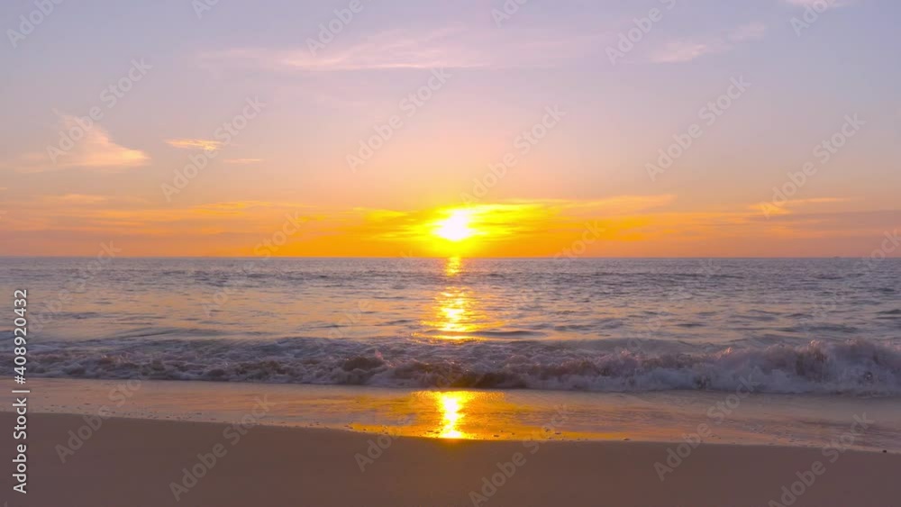 Sunset in the sea. Scene of Beautiful sunset to sea water in Twilight. Golden sky background. Sunset in the sea. Scene of Beautiful sunset to sea water in Twilight. Golden sky background.