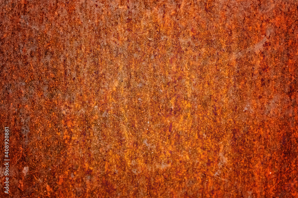 Rust metal background. Grunge steel texture. Rusty corrosive wall, iron covered with rust and corrosion paint. Oxidized iron sheet. Industry corroded backdrop