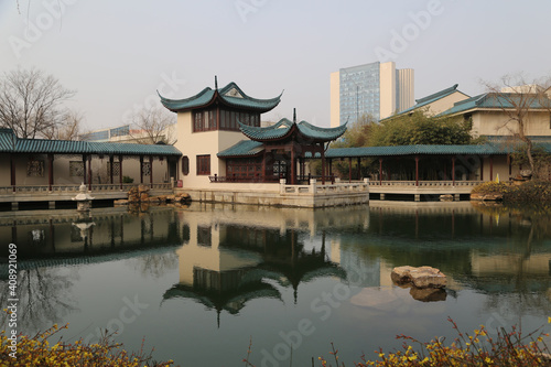 A Chinese Style pavilion in China.