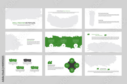 Small fresh ink vector slide
