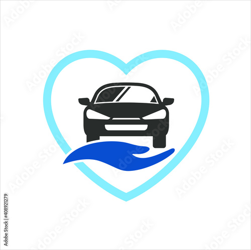 auto care icon, icon template for auto care, auto service, car insurance.