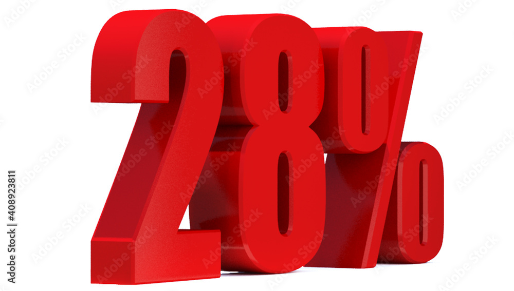 28 Percent off 3d Sign on White Background, Special Offer 28% Discount Tag, Sale Up to 28 Percent Off,big offer, Sale, Special Offer Label, Sticker, Tag, Banner, Advertising, offer Icon
28 Percent off 3d Sign on White Background, Special Offer 28% Discount Tag, Sale Up to 28 Percent Off,big offer, Sale, Special Offer Label, Sticker, Tag, Banner, Advertising, offer Icon