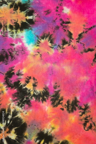 Obraz na plátně luxury tie dye design background, multicolor unique freeform textured