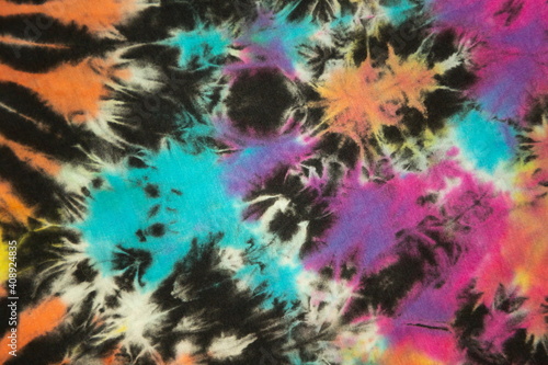 abstract unique rainbow tie dyed pattern design wallpaper.