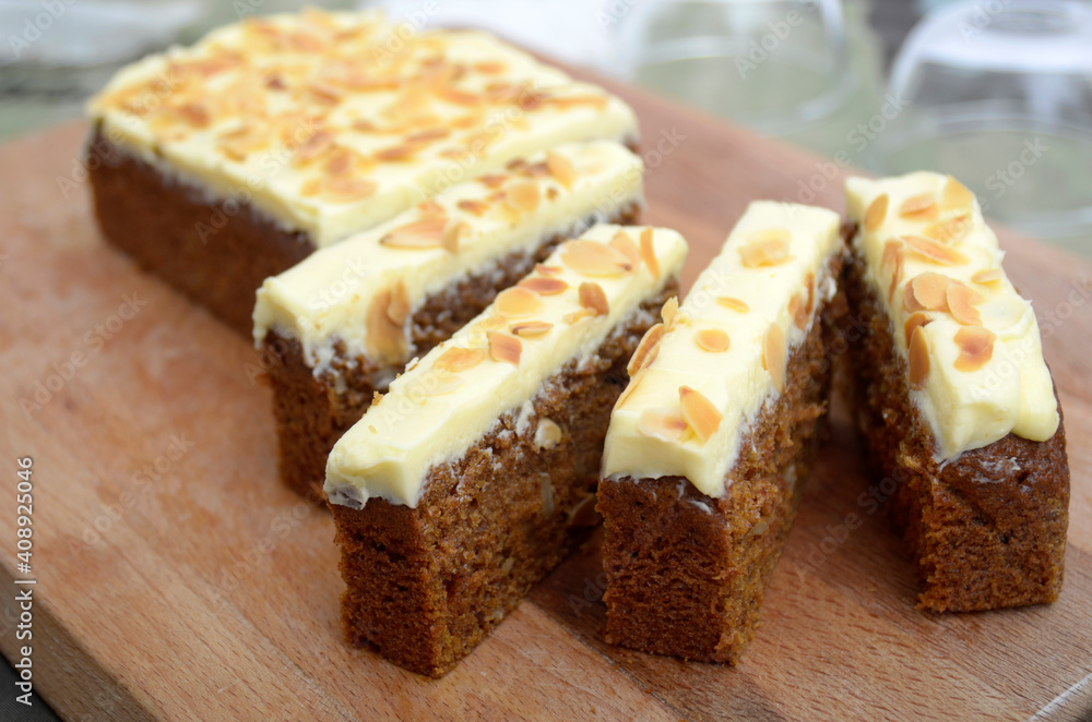 slice of carrot cake