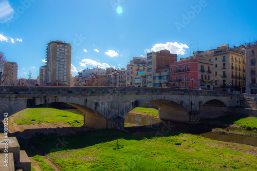 view over the city of Girona, Catalonia, Spain photo