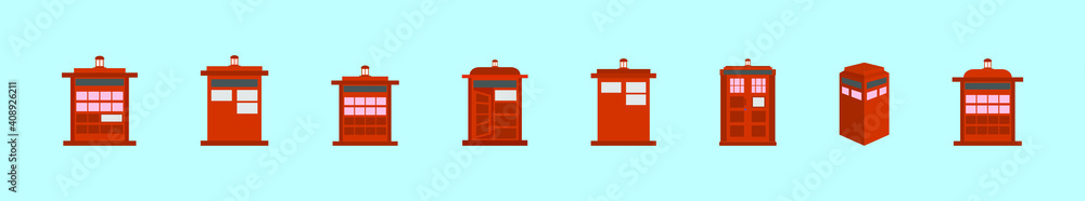 set of tar dis cartoon icon design template with various models. vector illustration isolated on blue background set of tar dis cartoon icon design template with various models. vector illustration isolated on blue background