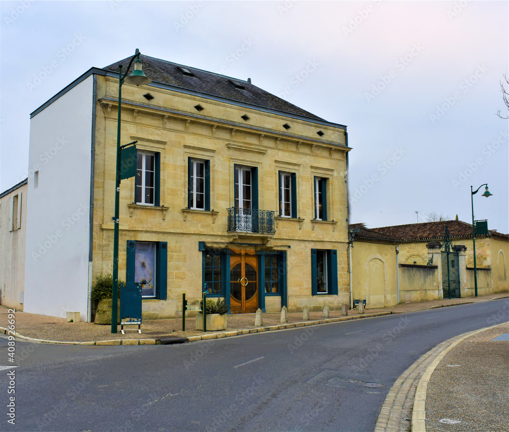 Nice old building in Medoc, Bordeaux, France