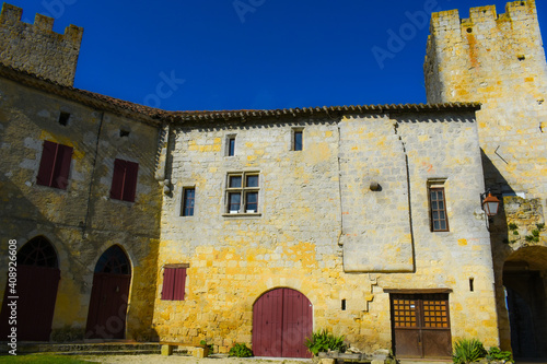 Fototapeta Naklejka Na Ścianę i Meble -  Medieval architecture in Laressingle, France
