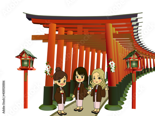 千本鳥居素材旅行1