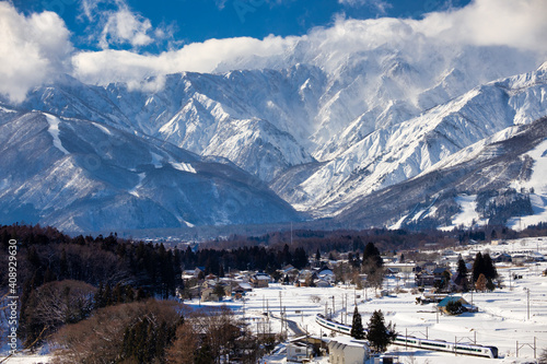 Winter scenery, Hakuba Village, Nagano Prefecture, Japan