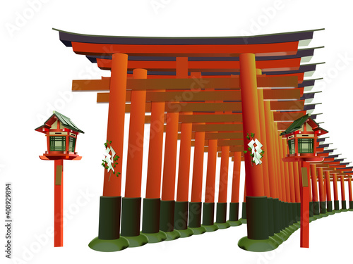 千本鳥居素材2