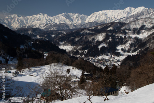 Winter scenery, Hakuba Village, Nagano Prefecture, Japan