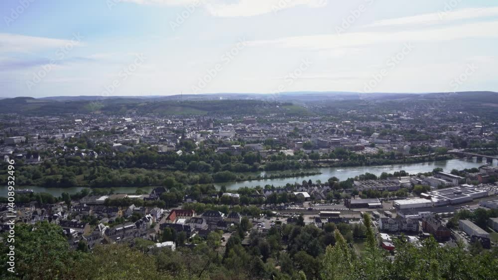 scenic view over the ancient german city of Trier scenic view over the ancient german city of Trier