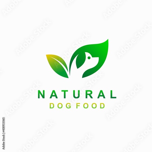 pet food logo, green eco logo