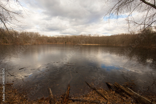 Photography Great Pond, a glacial kettle hole in Glastonbury, Connecticut.
