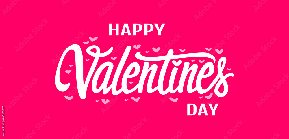 Valentines day background with heart pattern and typography 
of happy valentines day text . Vector illustration. 
Wallpaper, flyers, invitation, posters, brochure, banners.