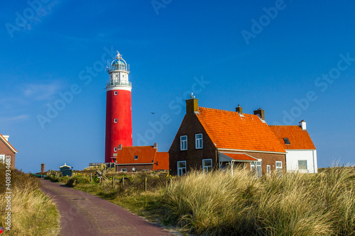 Leuchtturm am Nordstrand von Texel, Niederlande
