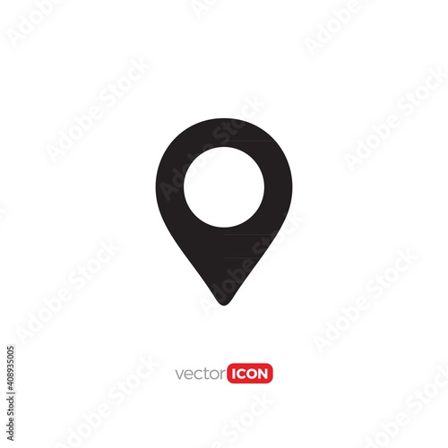 pin location map icon/symbol/Logo Design Vector Template Illustration