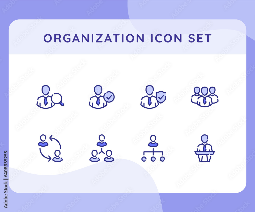organization icon icons set collection collections package leader manager staff employee career speaker white isolated background with outline style organization icon icons set collection collections package leader manager staff employee career speaker white isolated background with outline style