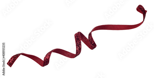 Winding red shining velvet ...
