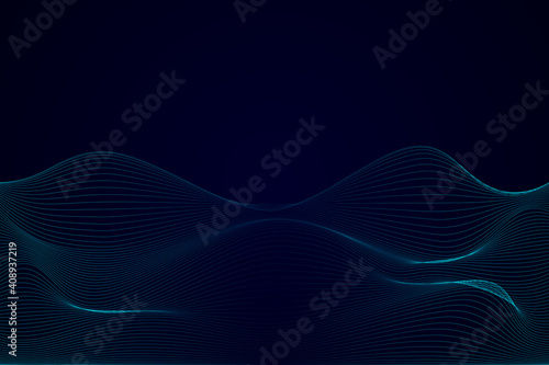 abstract lines background with bglue wave