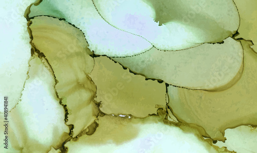 Alcohol ink vector texture banner. Fluid ink abstract background.