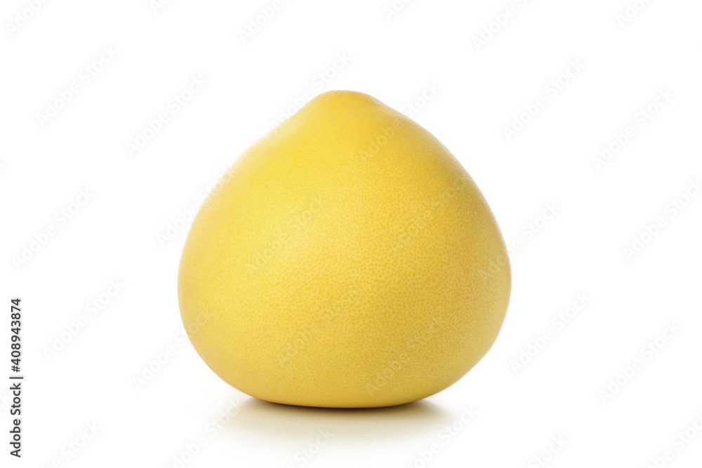 Ripe pomelo fruit isolated on white background Ripe pomelo fruit isolated on white background