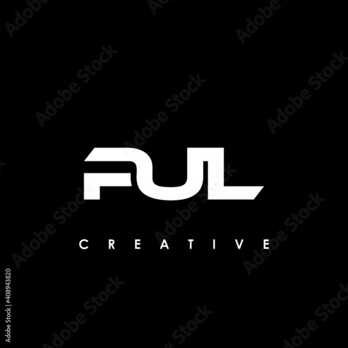 PUL Letter Initial Logo Design Template Vector Illustration