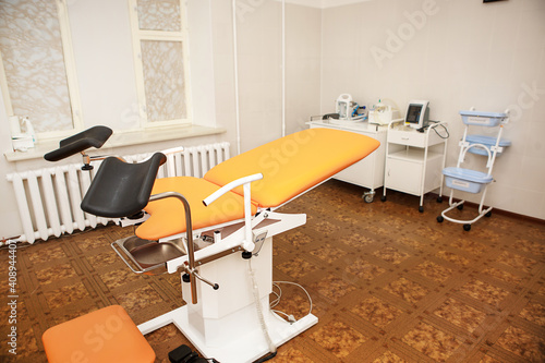 Obraz na plátne Gynecological chair in the clinic for artificial insemination and reproduction of women
