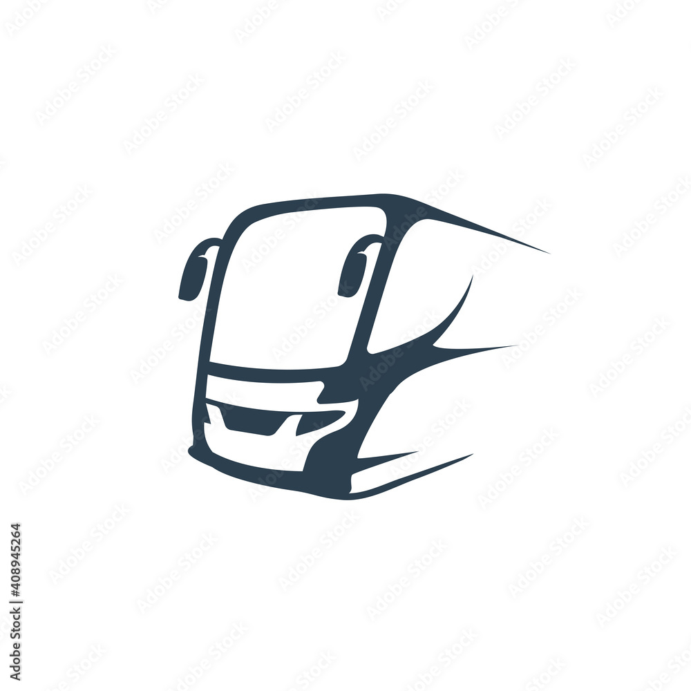 logo head bus transportation vector logo head bus transportation vector
