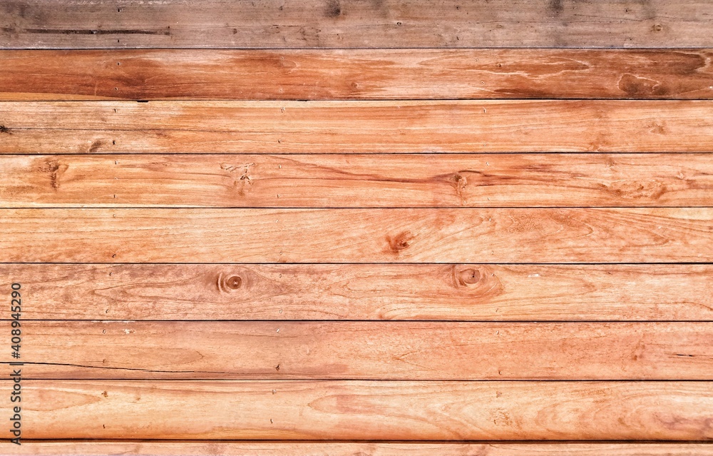 Fototapeta premium Old light color wood wall for seamless wood background and texture.