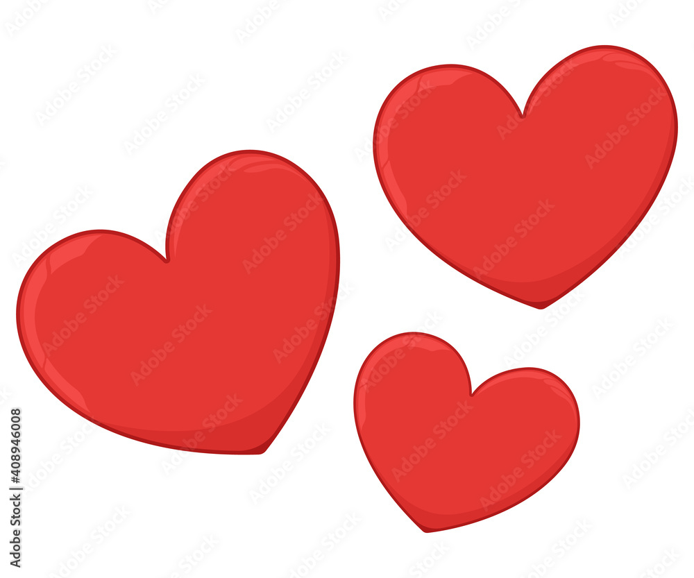 Happy valentine day heart icon, romantic label lovely badge, lover design cartoon vector illustration, isolated on white Happy valentine day heart icon, romantic label lovely badge, lover design cartoon vector illustration, isolated on white
