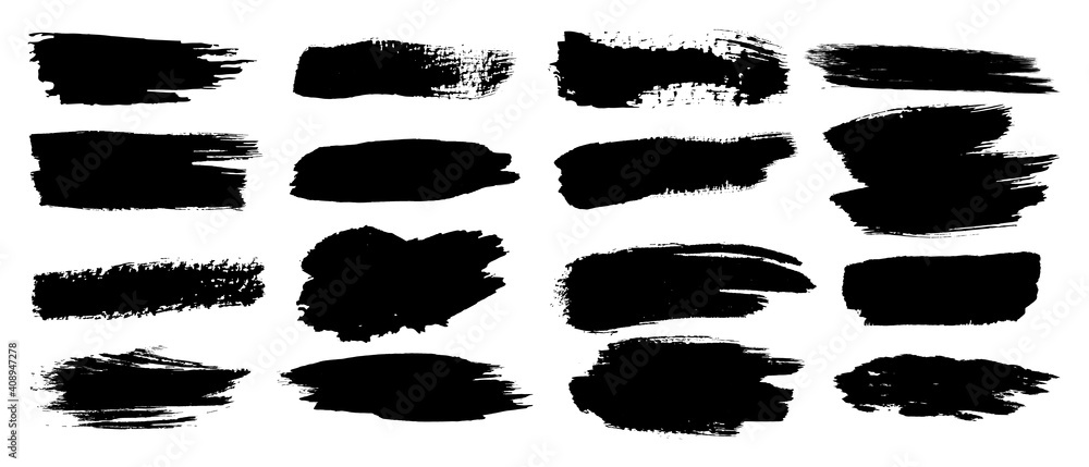 Vector brush, Black ink brush, Grunge stroke, lines, watercolor brush. Dirty artistic design elements Isolated on white background. Vector illustration. Vector brush, Black ink brush, Grunge stroke, lines, watercolor brush. Dirty artistic design elements Isolated on white background. Vector illustration.